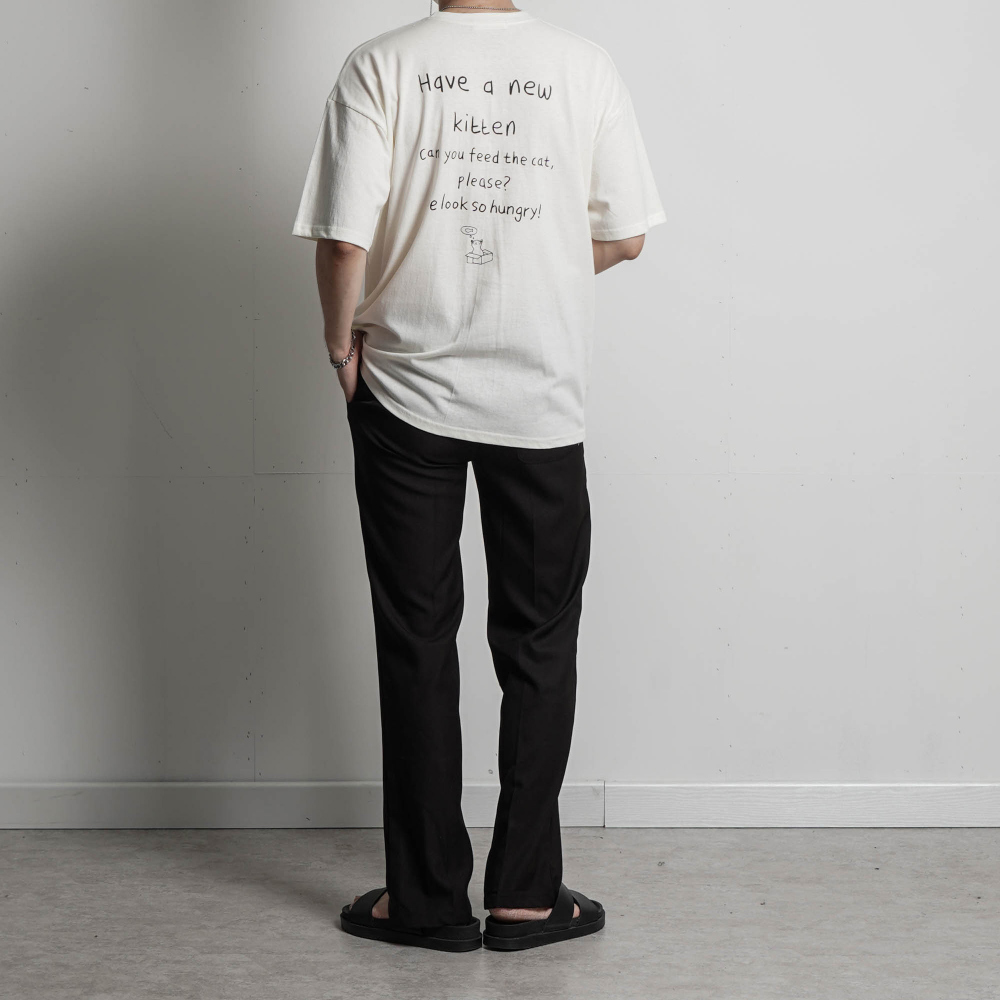반팔 티셔츠 모델 착용 이미지-S1L24